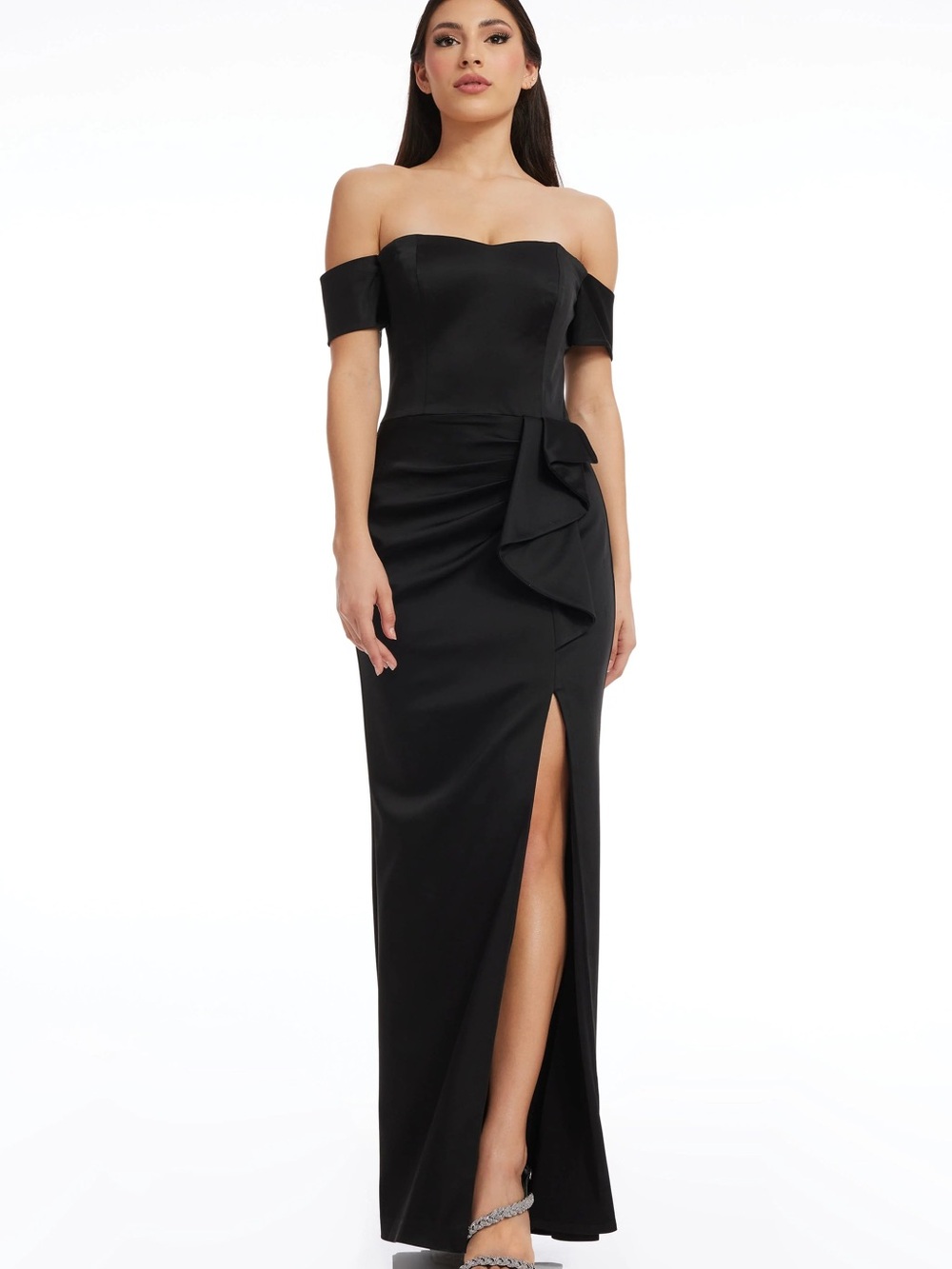 NWT Gabrielle Gown Dress the Population Black Dress